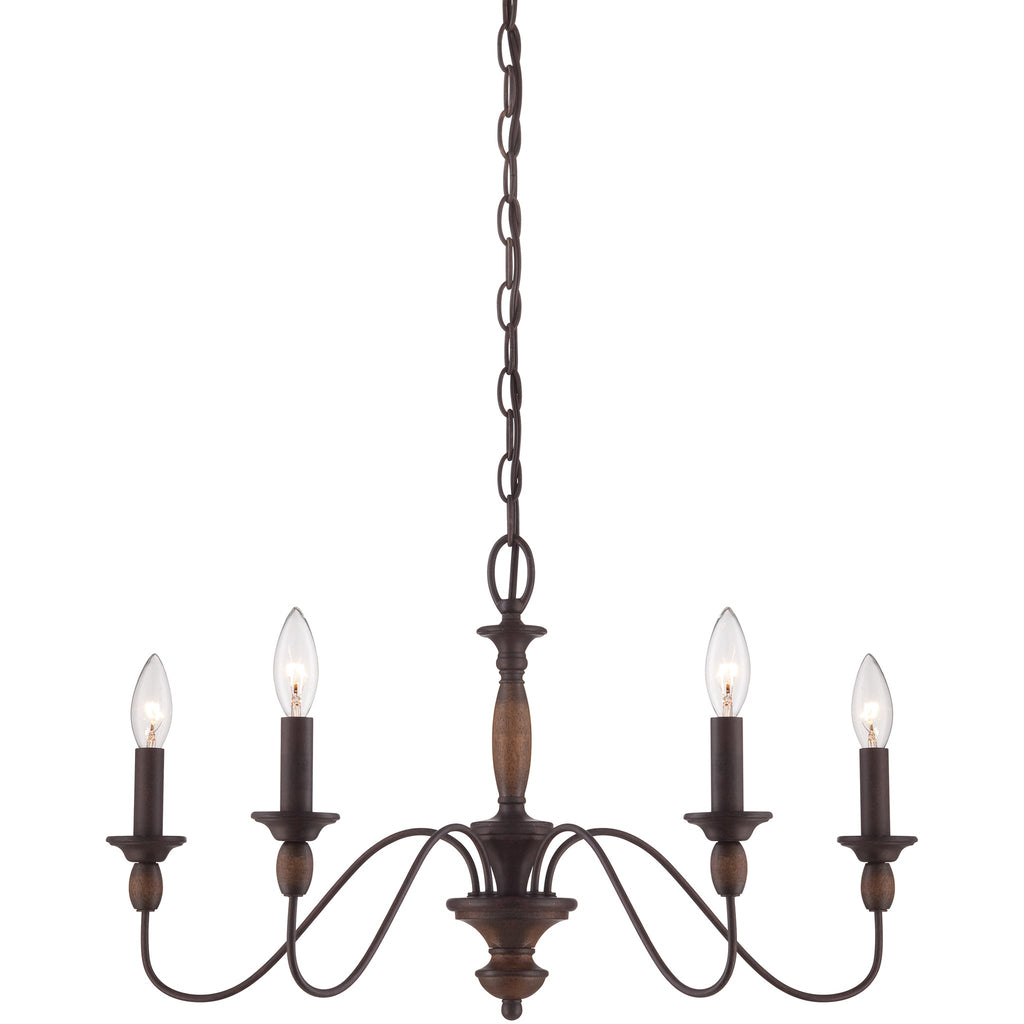 Cutheus Vintage Industrial Wooden Chandelier