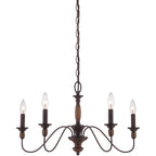 Cutheus Vintage Industrial Wooden Chandelier