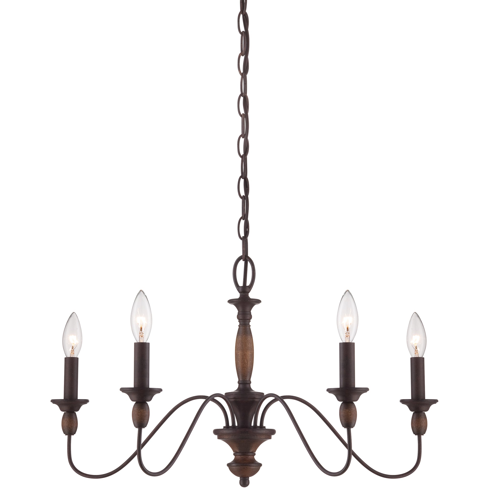 Cutheus Vintage Industrial Wooden Chandelier