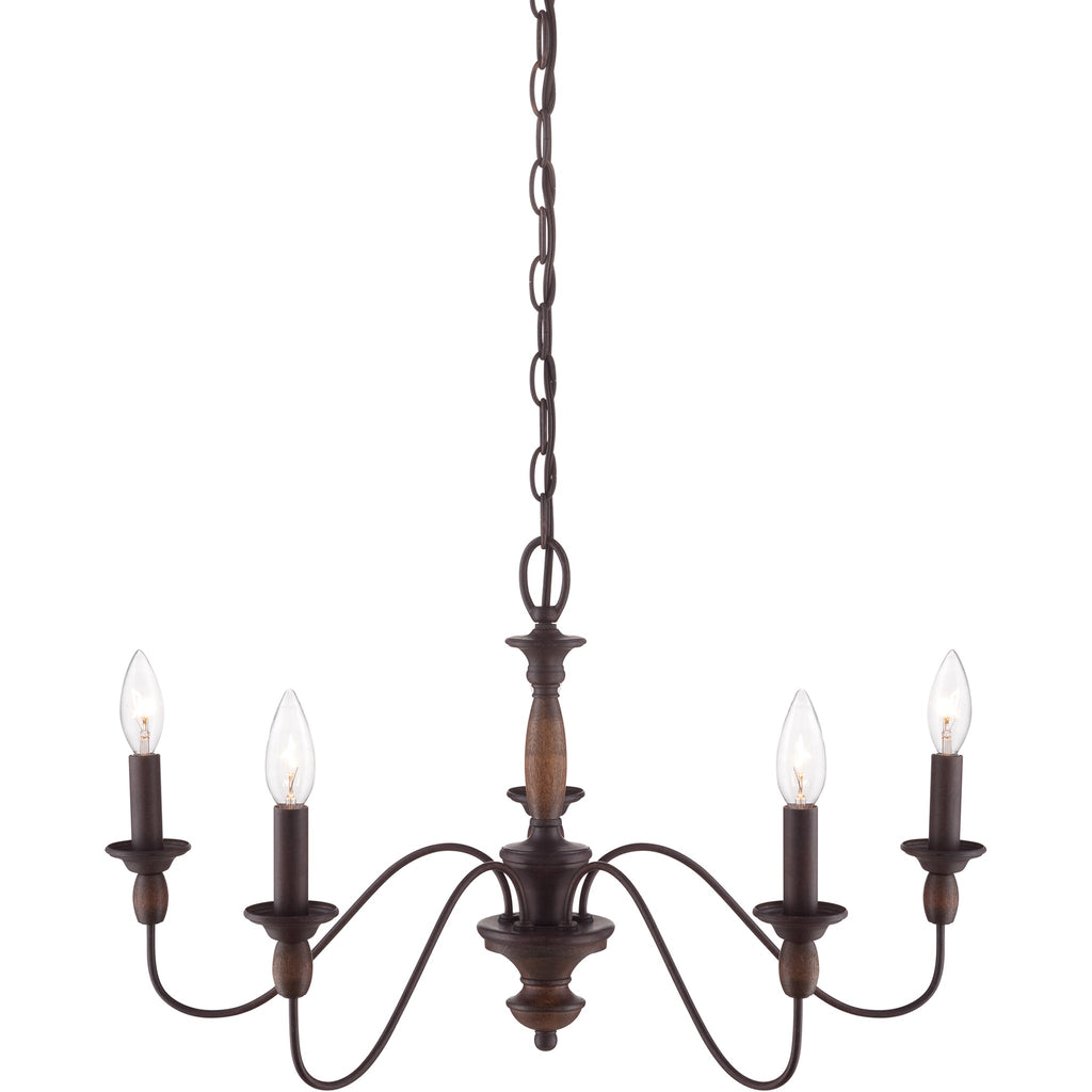 Cutheus Vintage Industrial Wooden Chandelier