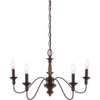 Cutheus Vintage Industrial Wooden Chandelier