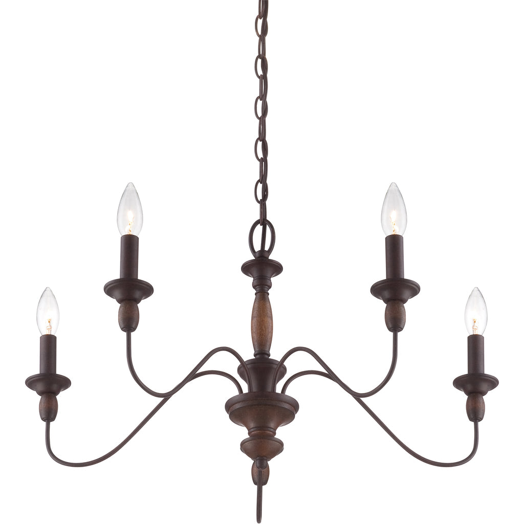 Cutheus Vintage Industrial Wooden Chandelier
