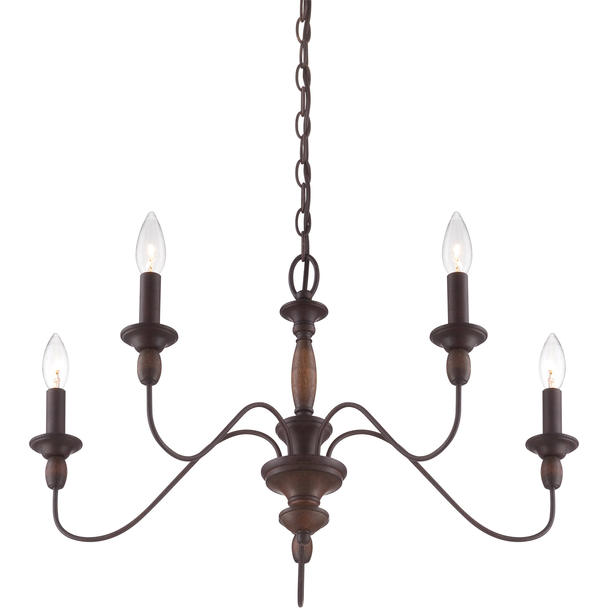 Cutheus Vintage Industrial Wooden Chandelier