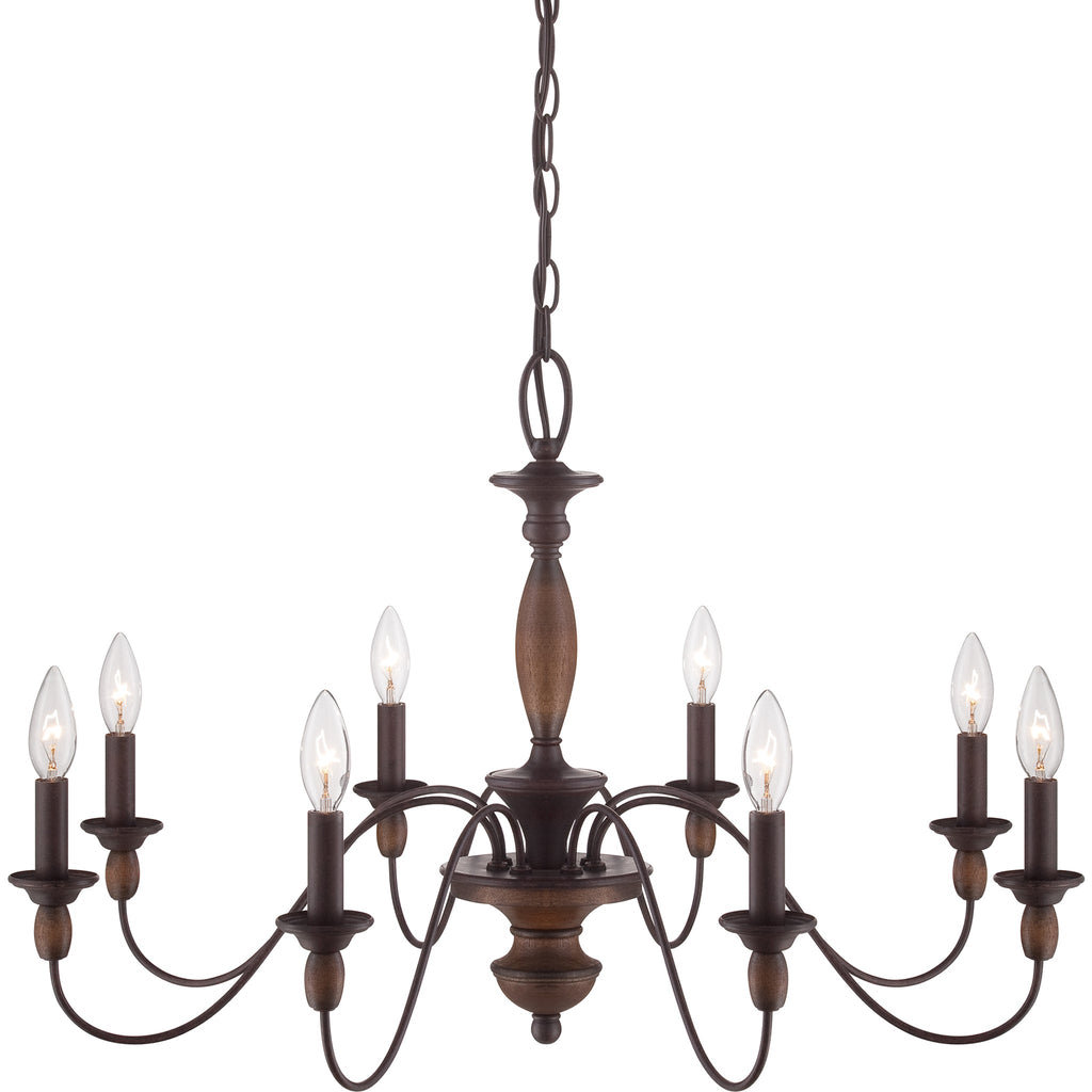 Cutheus Vintage Industrial Wooden Chandelier