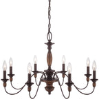 Cutheus Vintage Industrial Wooden Chandelier