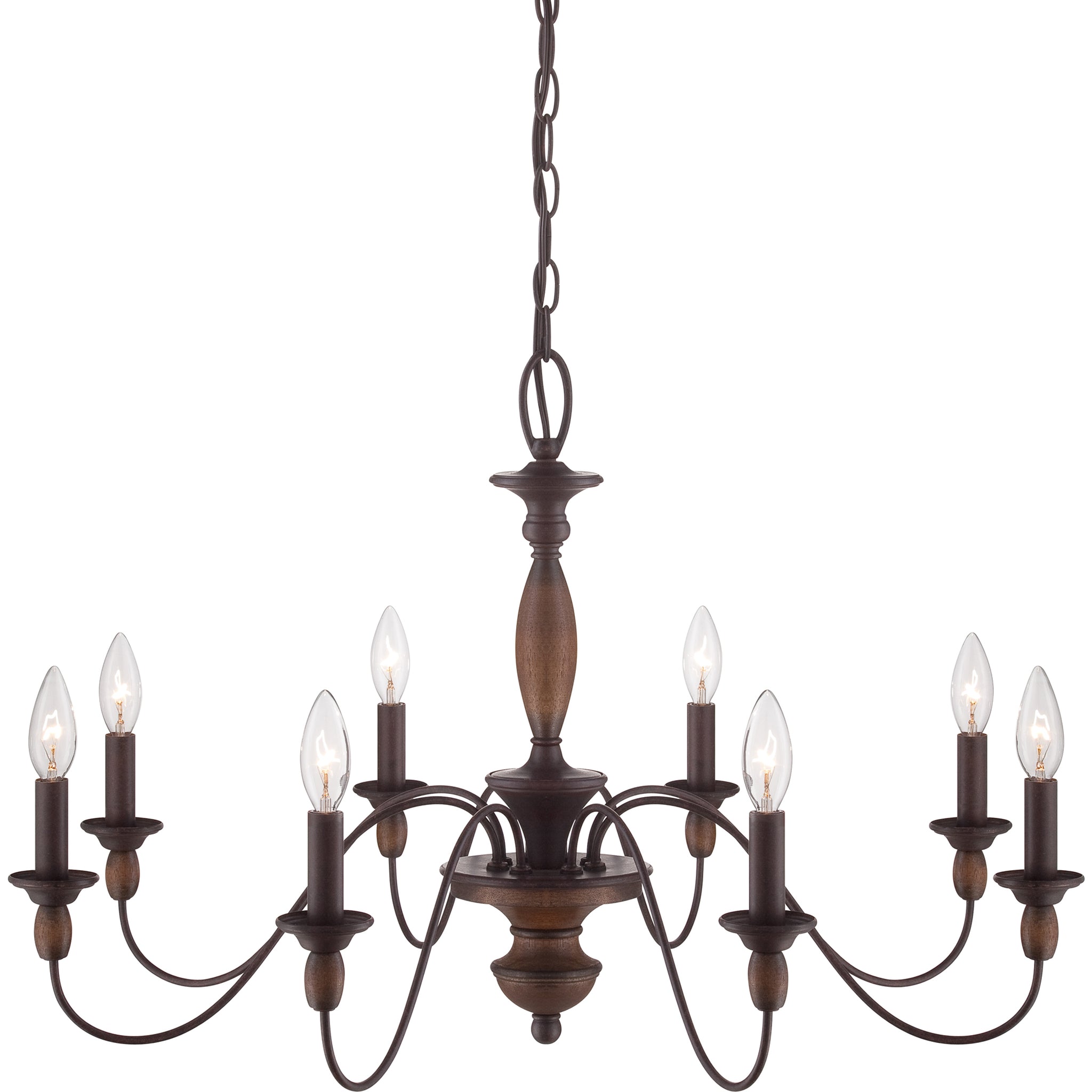 Cutheus Vintage Industrial Wooden Chandelier