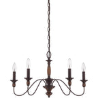 Cutheus Vintage Industrial Wooden Chandelier