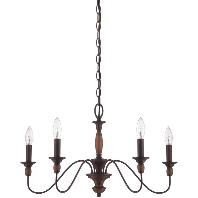 Cutheus Vintage Industrial Wooden Chandelier