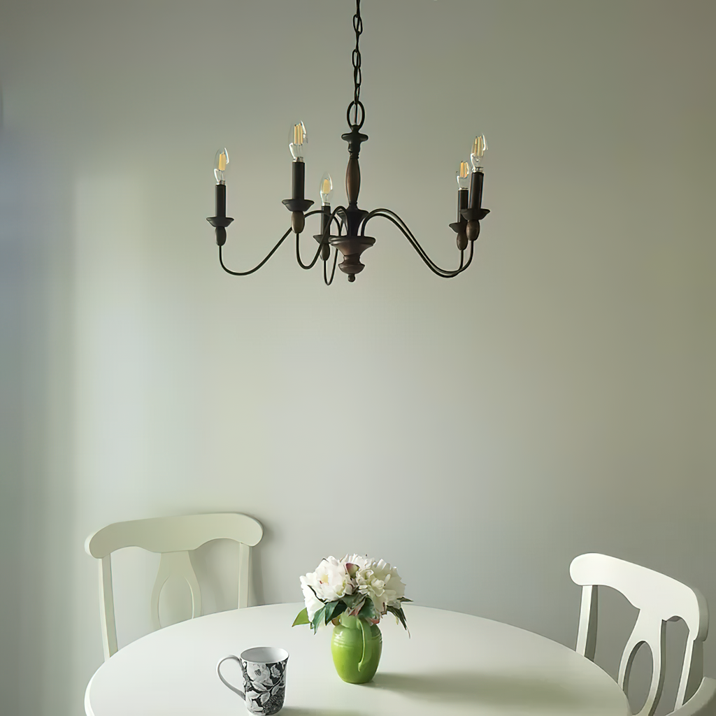 Cutheus Vintage Industrial Wooden Chandelier