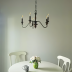 Cutheus Vintage Industrial Wooden Chandelier