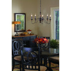 Cutheus Vintage Industrial Wooden Chandelier