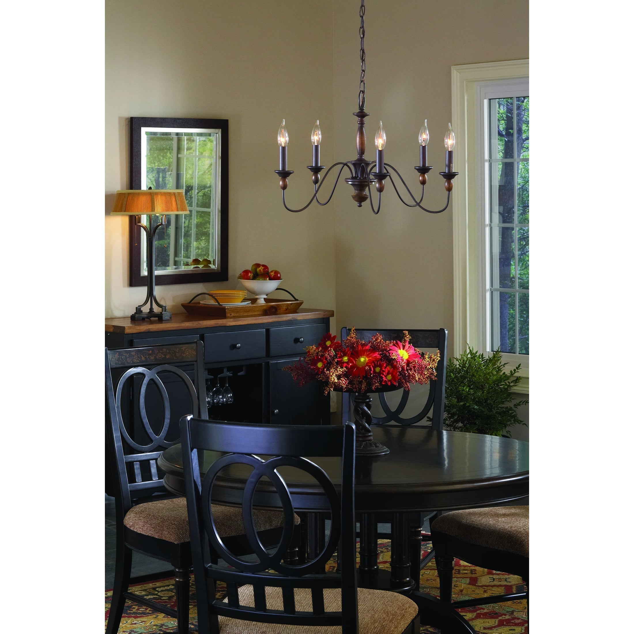 Cutheus Vintage Industrial Wooden Chandelier
