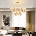 Aurora Chandelier Crystal Leaf Double-Tier