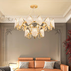 Aurora Chandelier Crystal Leaf Double-Tier