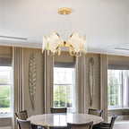 Aurora Chandelier Crystal Leaf Double-Tier