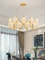 Aurora Chandelier Crystal Leaf Double-Tier