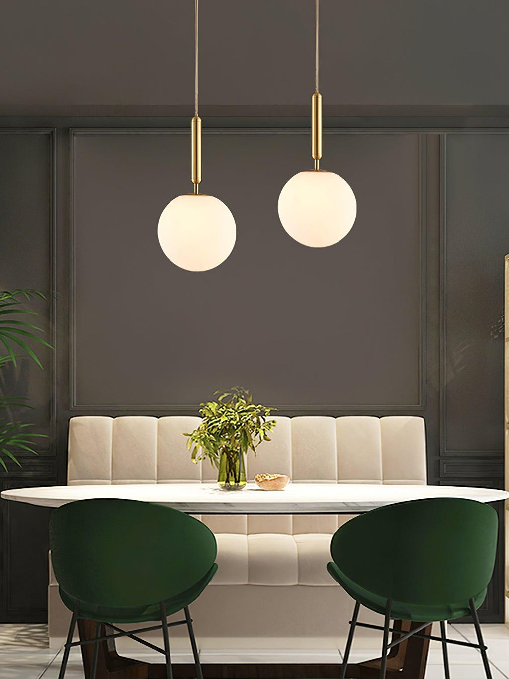 Orbita Minimalist Brass Pendant Light