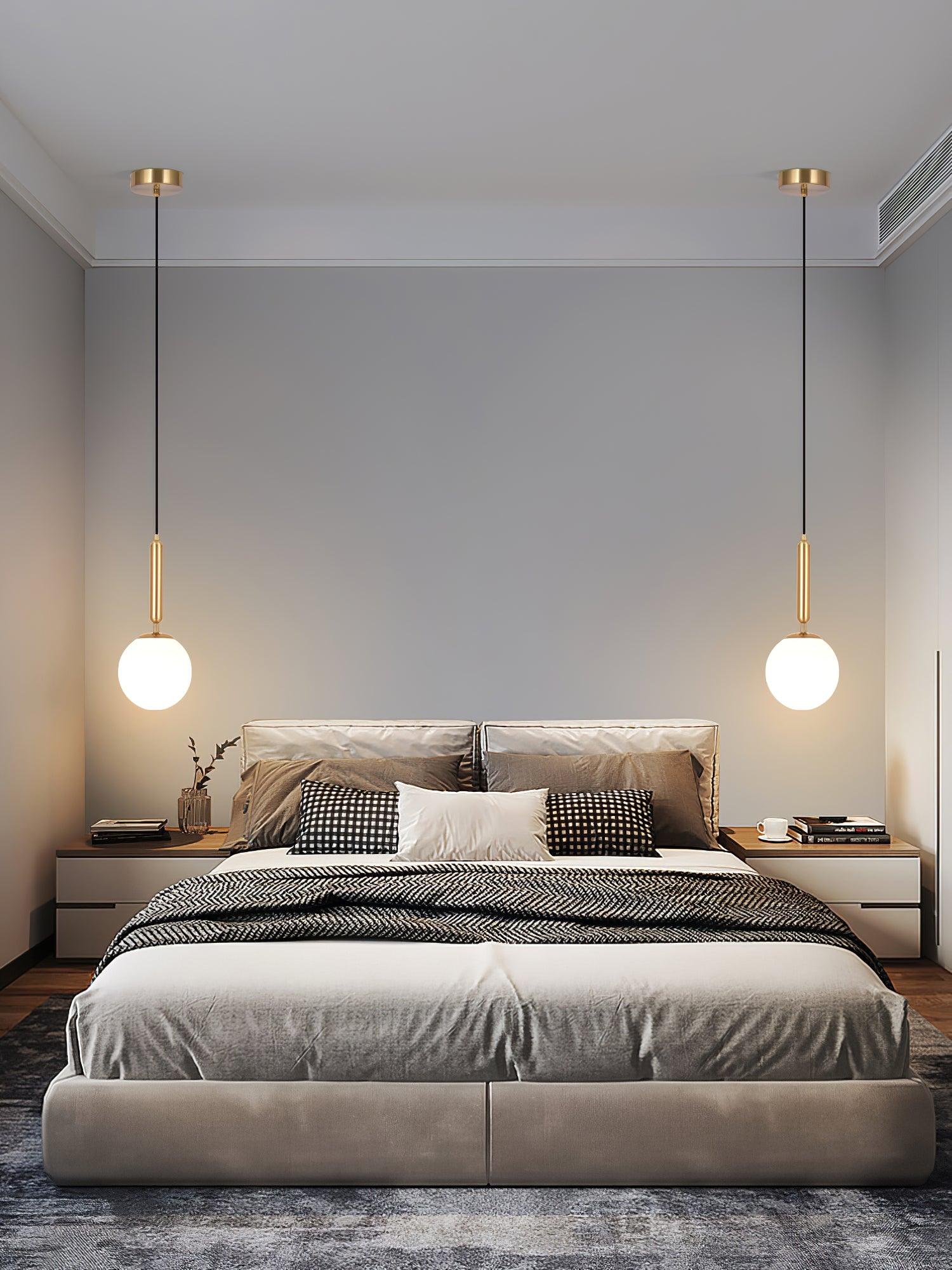 Orbita Minimalist Brass Pendant Light