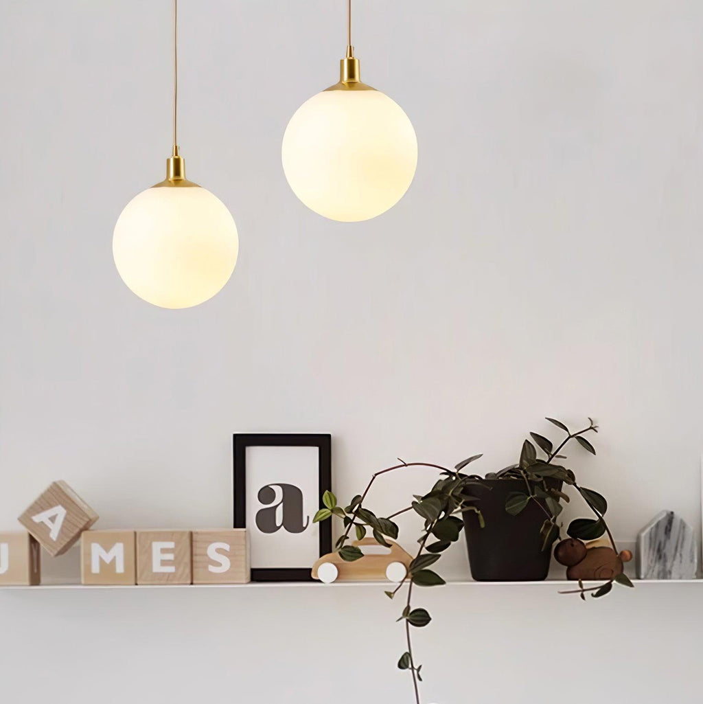 Orbita Minimalist Brass Pendant Light