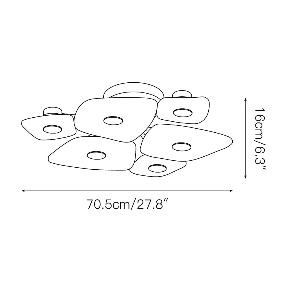 Cothaiel Individual Creativity Alabaster Ceiling Lamp