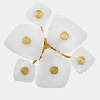 Ilsilyra Petal Shaped Glass Ceiling Light