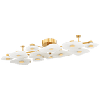 Ilsilyra Petal Shaped Glass Ceiling Light