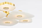 Ilsilyra Petal Shaped Glass Ceiling Light
