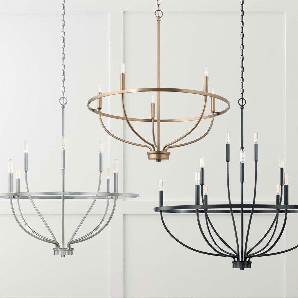 Myphaos Vintage Industrial HomePlace Brass Chandelier