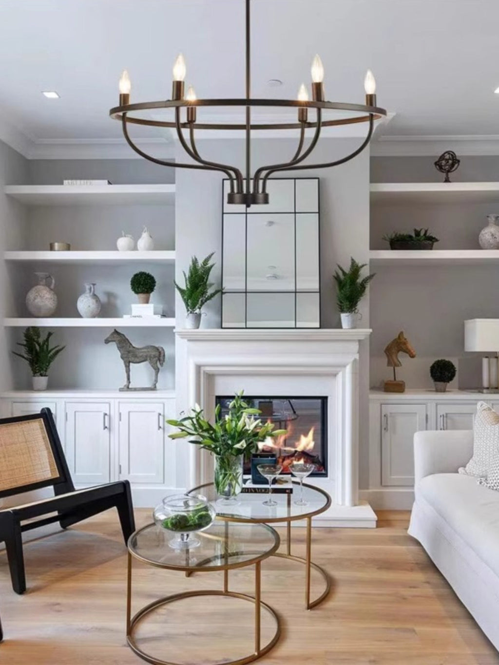 Myphaos Vintage Industrial HomePlace Brass Chandelier