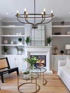 Myphaos Vintage Industrial HomePlace Brass Chandelier