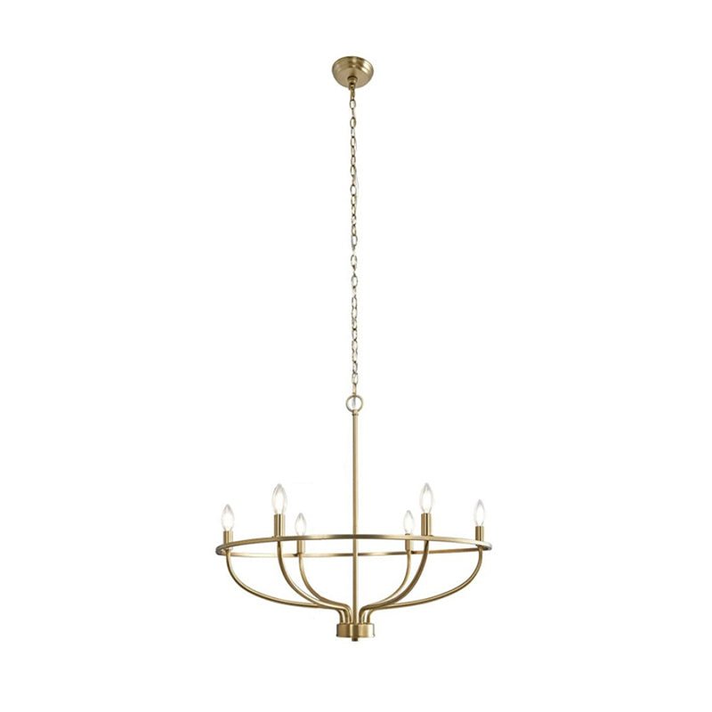 Aurelia Brass Gold Candelabra Chandelier