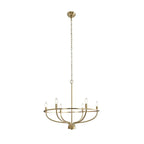 Aurelia Brass Gold Candelabra Chandelier