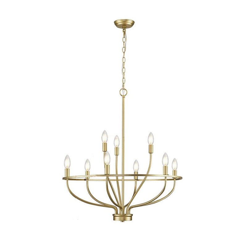 Aurelia Brass Gold Candelabra Chandelier