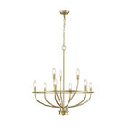 Aurelia Brass Gold Candelabra Chandelier