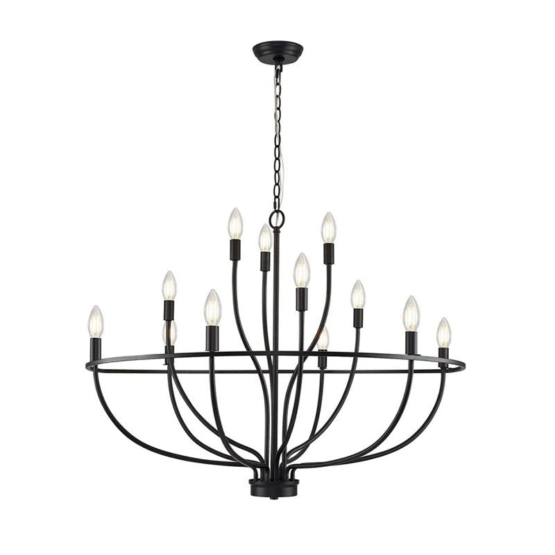 Aurelia Brass Gold Candelabra Chandelier