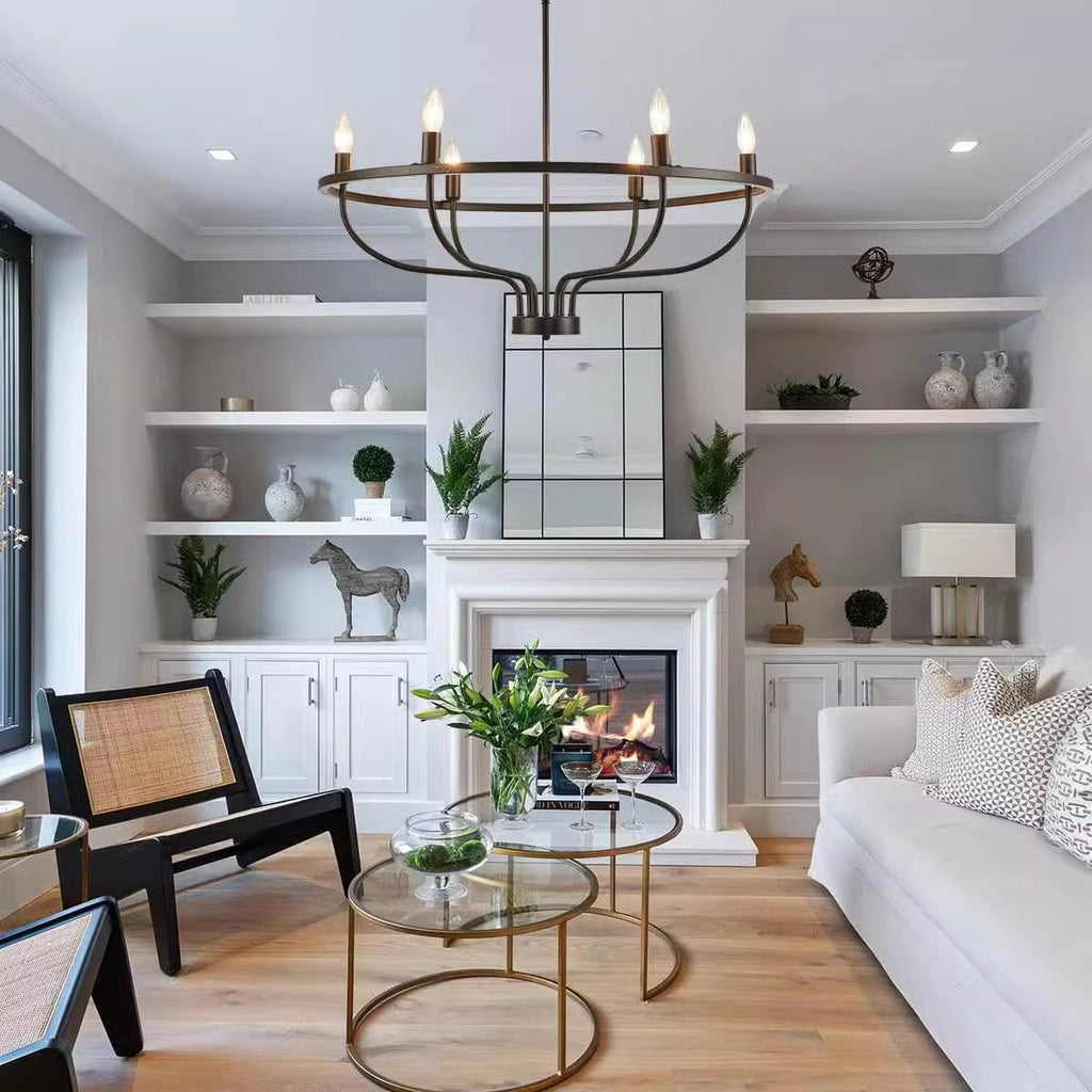 Myphaos Vintage Industrial HomePlace Brass Chandelier
