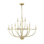 Aurelia Brass Gold Candelabra Chandelier