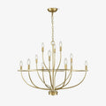 Aurelia Brass Gold Candelabra Chandelier