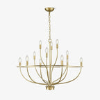 Aurelia Brass Gold Candelabra Chandelier