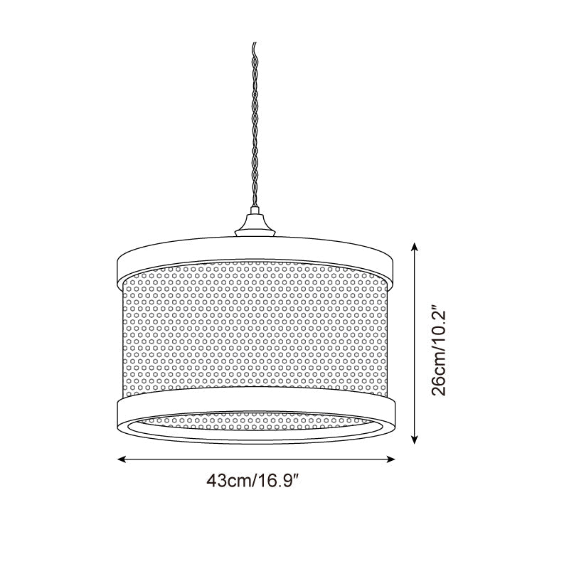 Gudon Woven Rattan Pendant Lamp