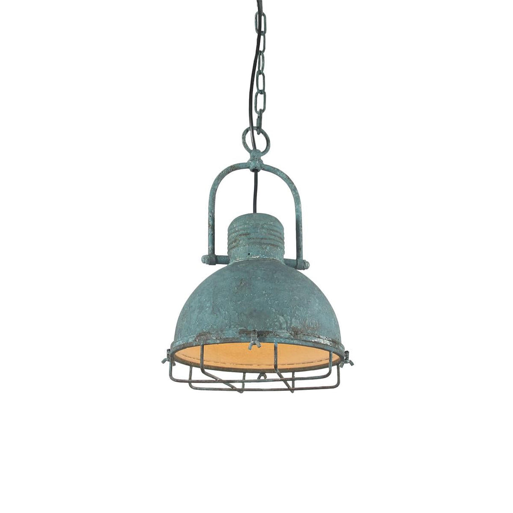 Hopedale Vintage Industrial Antique Green Pendant Light