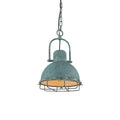 Hopedale Vintage Industrial Antique Green Pendant Light