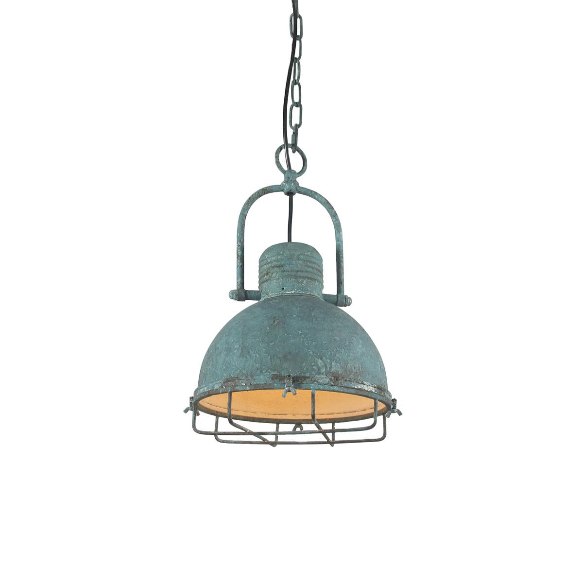 Hopedale Vintage Industrial Antique Green Pendant Light