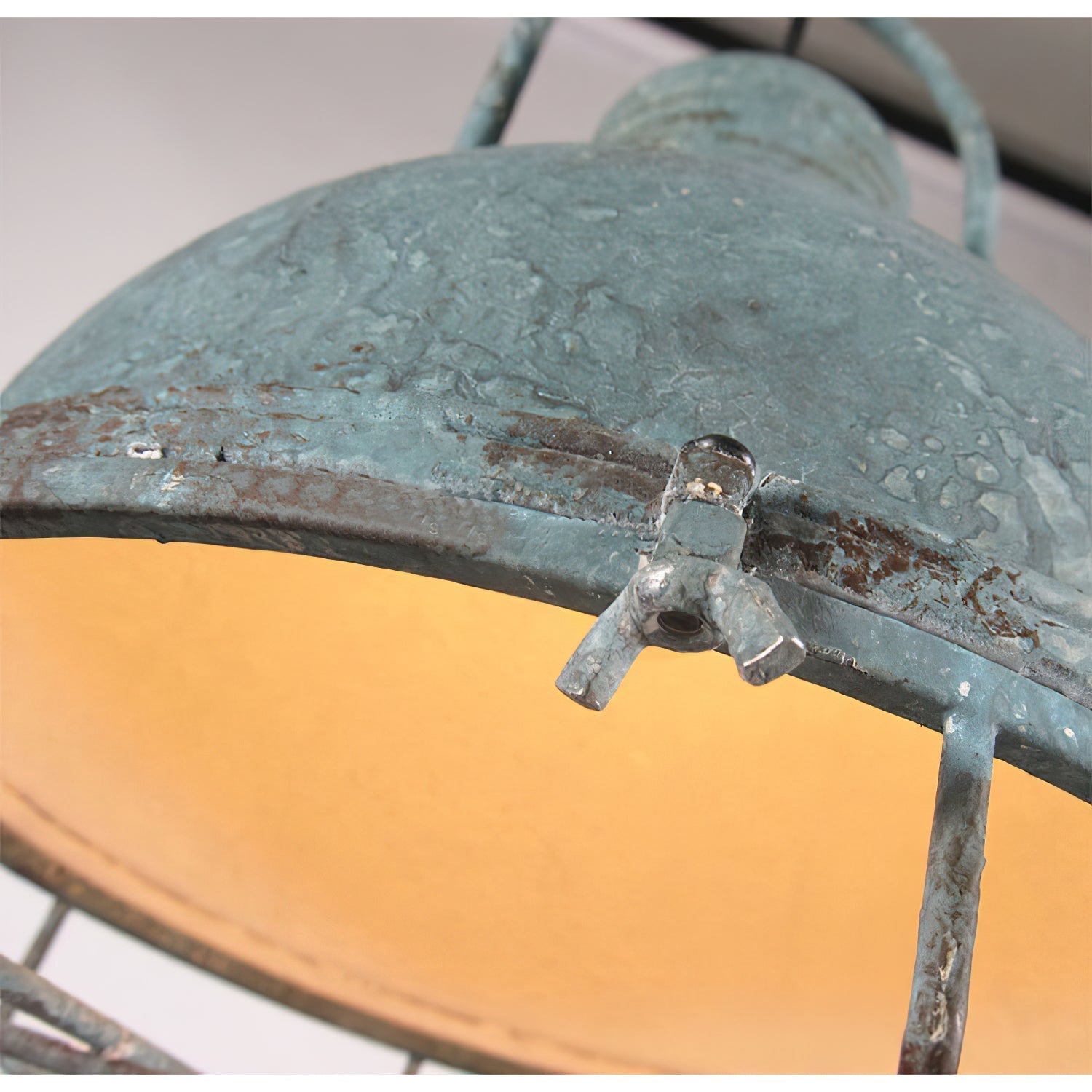 Hopedale Vintage Industrial Antique Green Pendant Light