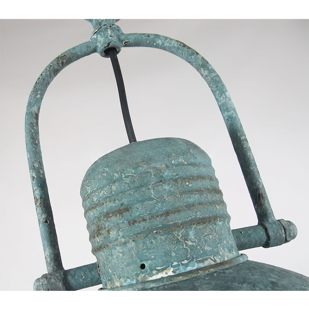 Hopedale Vintage Industrial Antique Green Pendant Light
