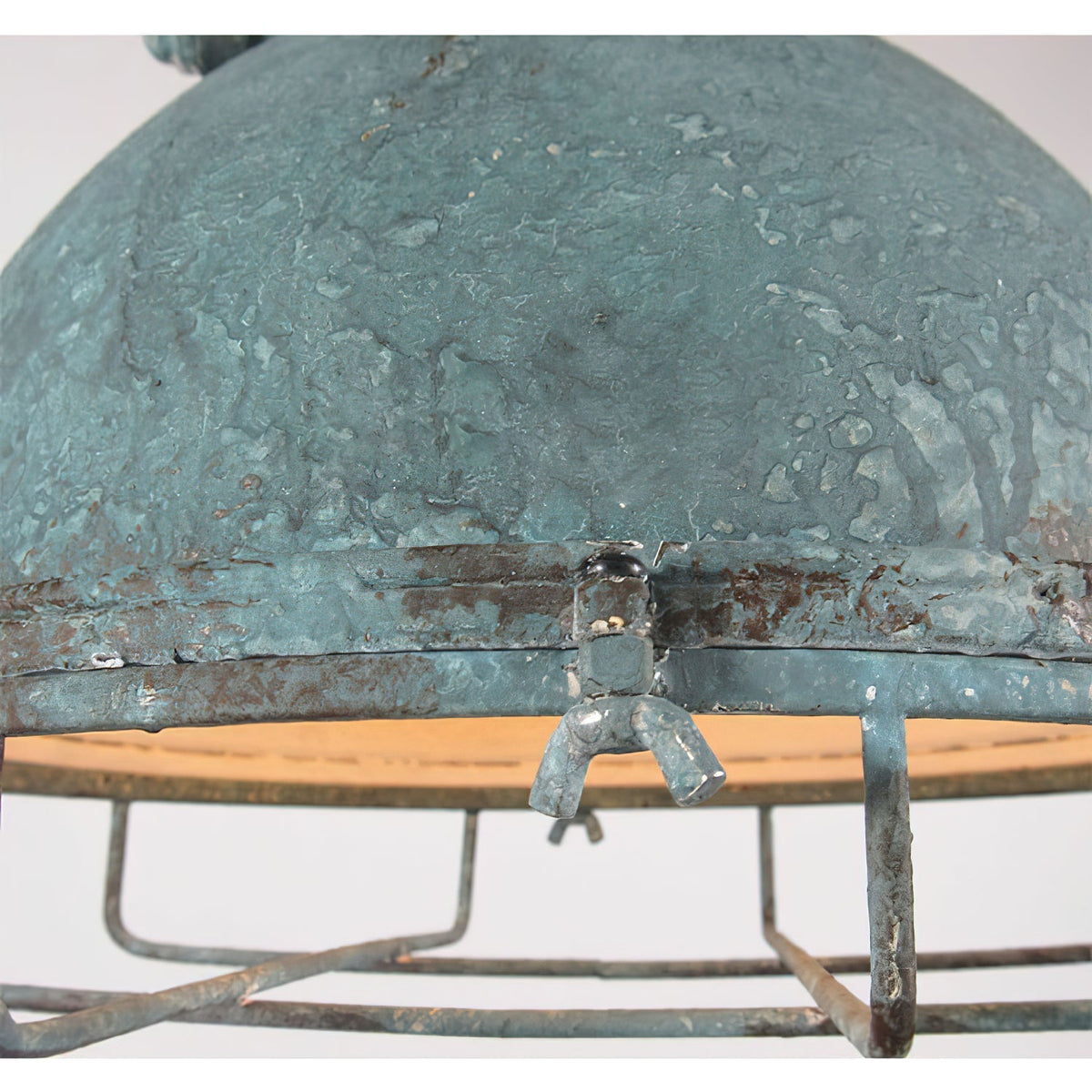 Hopedale Vintage Industrial Antique Green Pendant Light