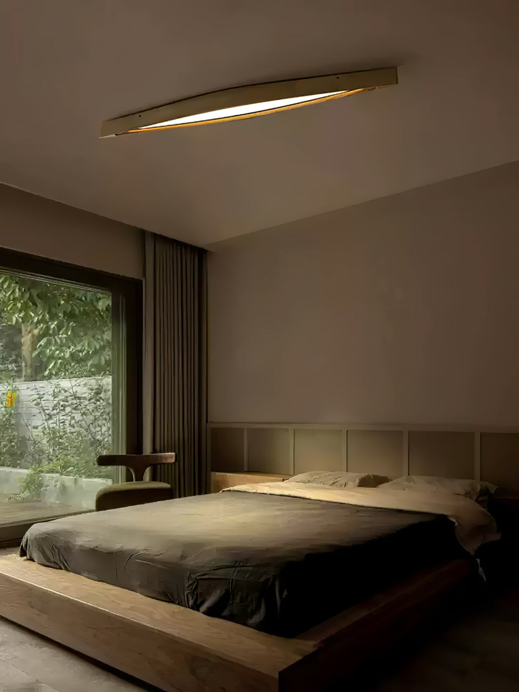 Alnoreth Nordic Horizon Linear Wood Ceiling Lamp