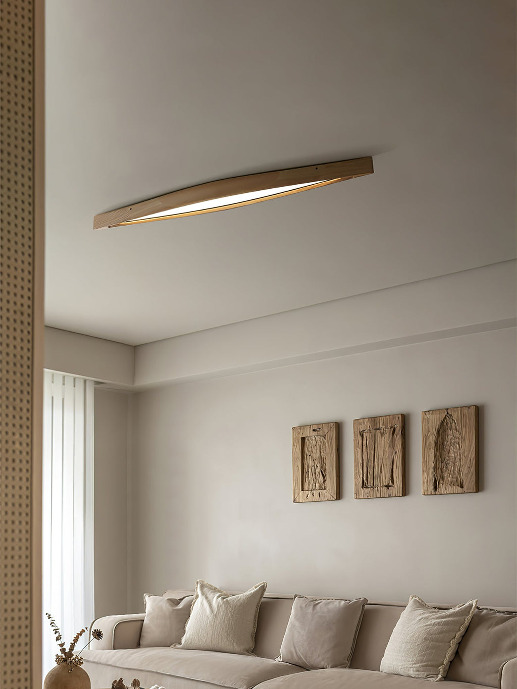 Alnoreth Nordic Horizon Linear Wood Ceiling Lamp