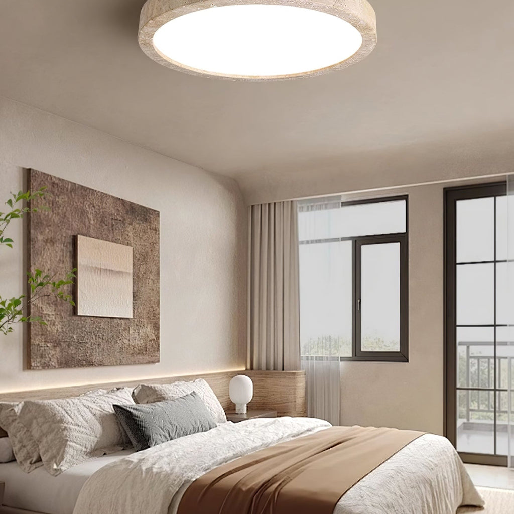 Artalor Minimalist Travertine Ceiling Light
