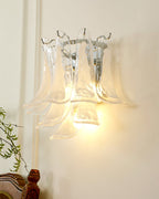 Aurora Wall Lamp Petal Glass Horseshoe Shaped Minimalist